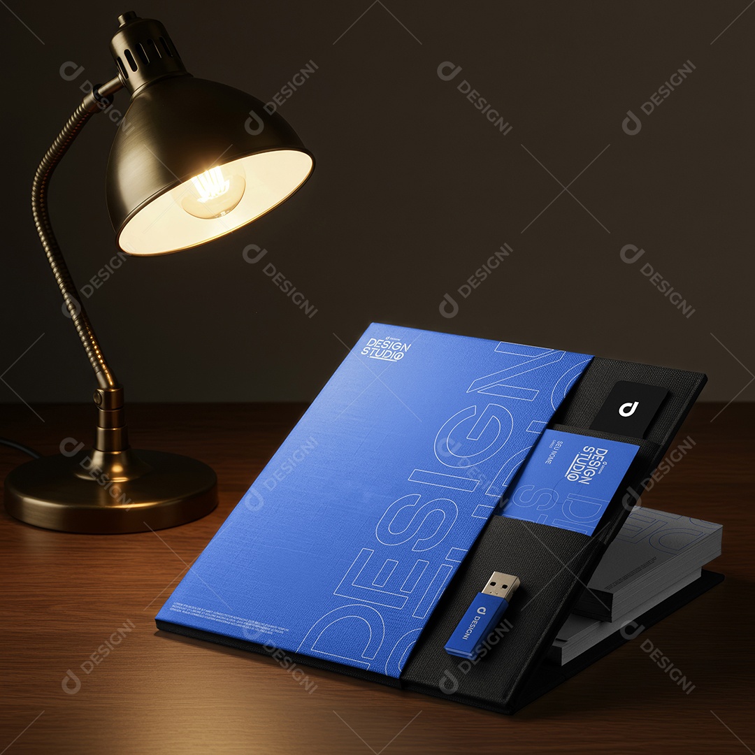 Mockup Branding Pasta PSD Editável