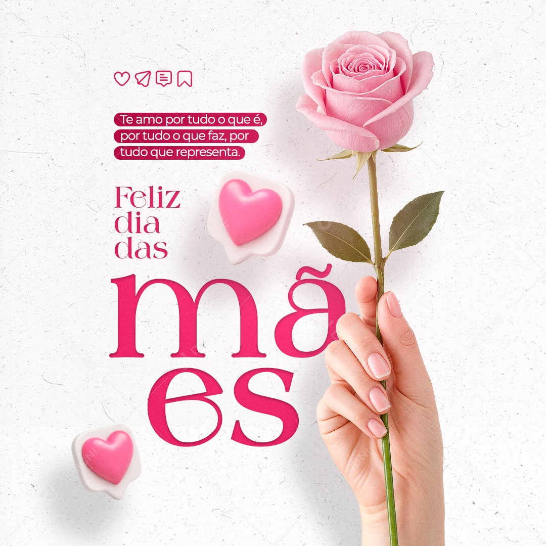 Feliz Dia das Mães 11 de Maio Social Media PSD Editável