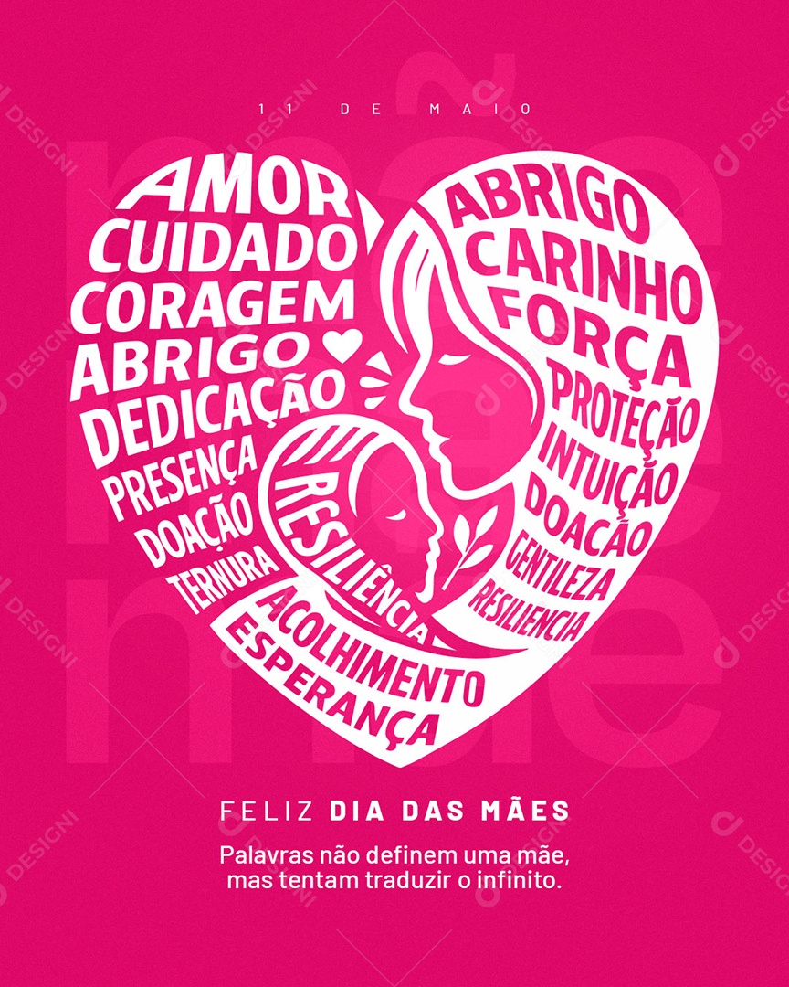 Feliz Dia das Mães 11 de Maio Social Media PSD Editável