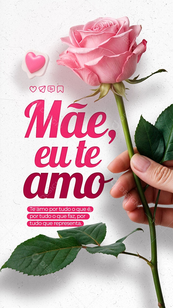 Story Feliz Dia das Mães 11 de Maio Social Media PSD Editável