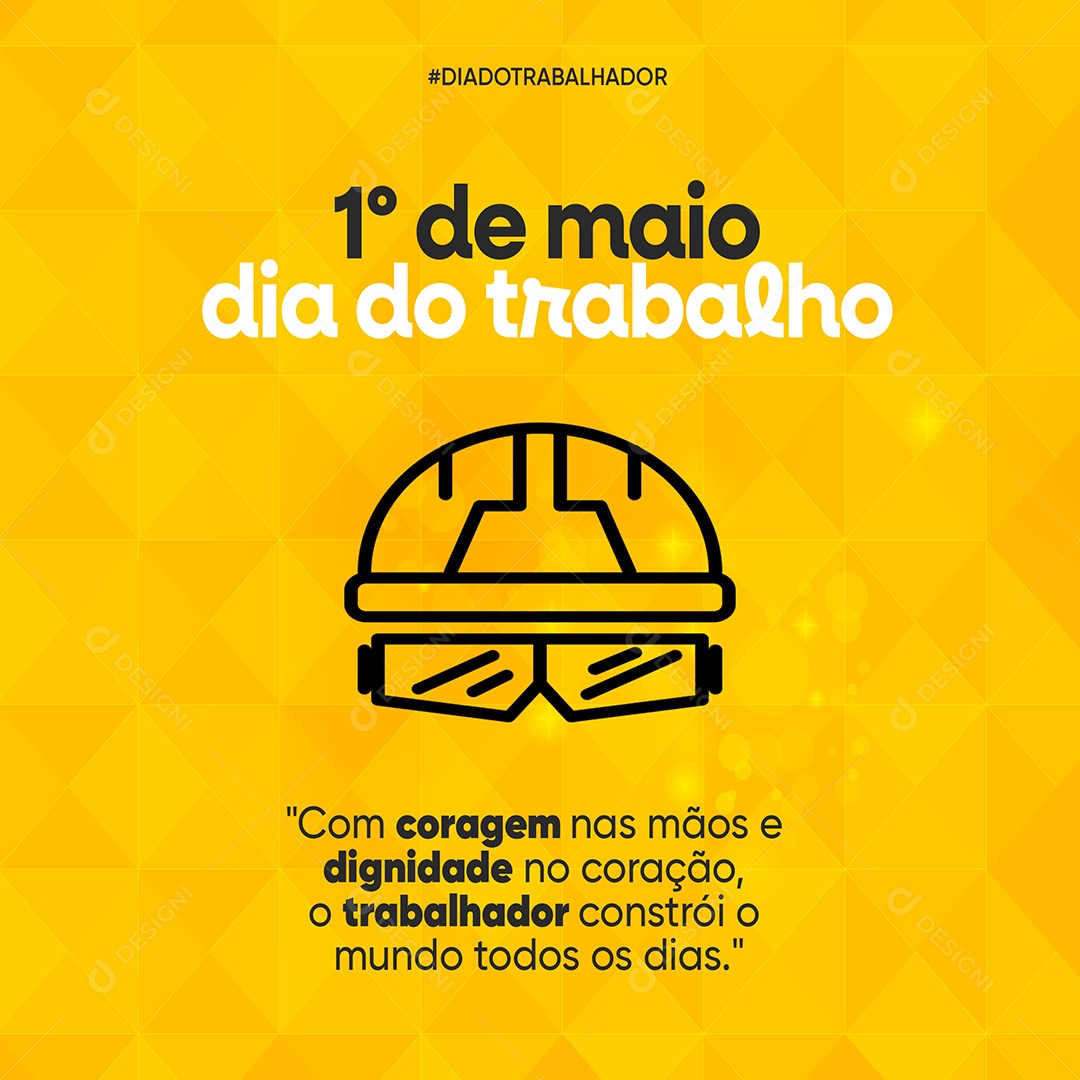 Feliz Dia Do Trabalhador 01 de Maio Social Media PSD Editável