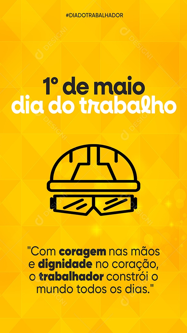 Story Feliz Dia Do Trabalhador 01 de Maio Social Media PSD Editável