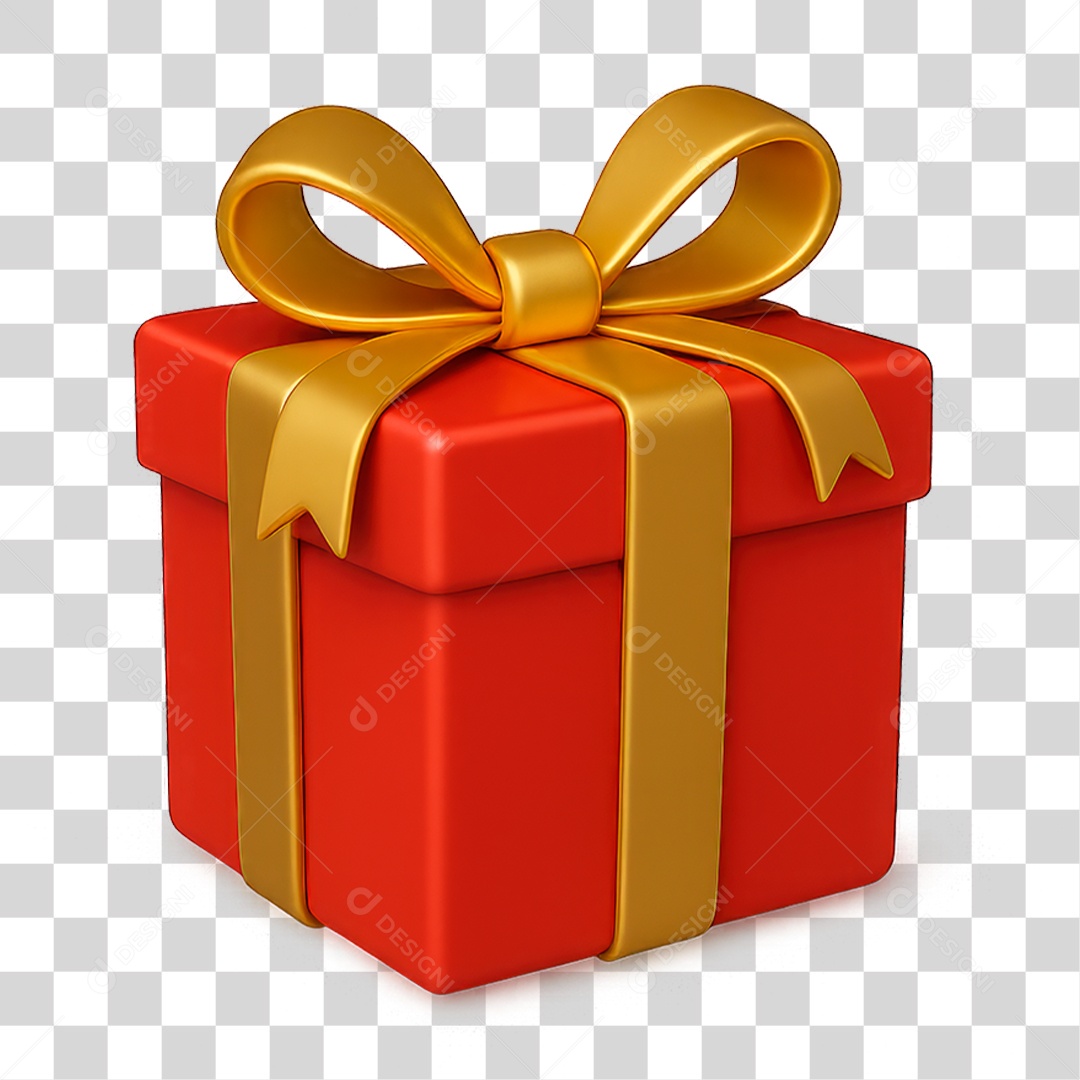 Caixa de Presente PNG Transparente