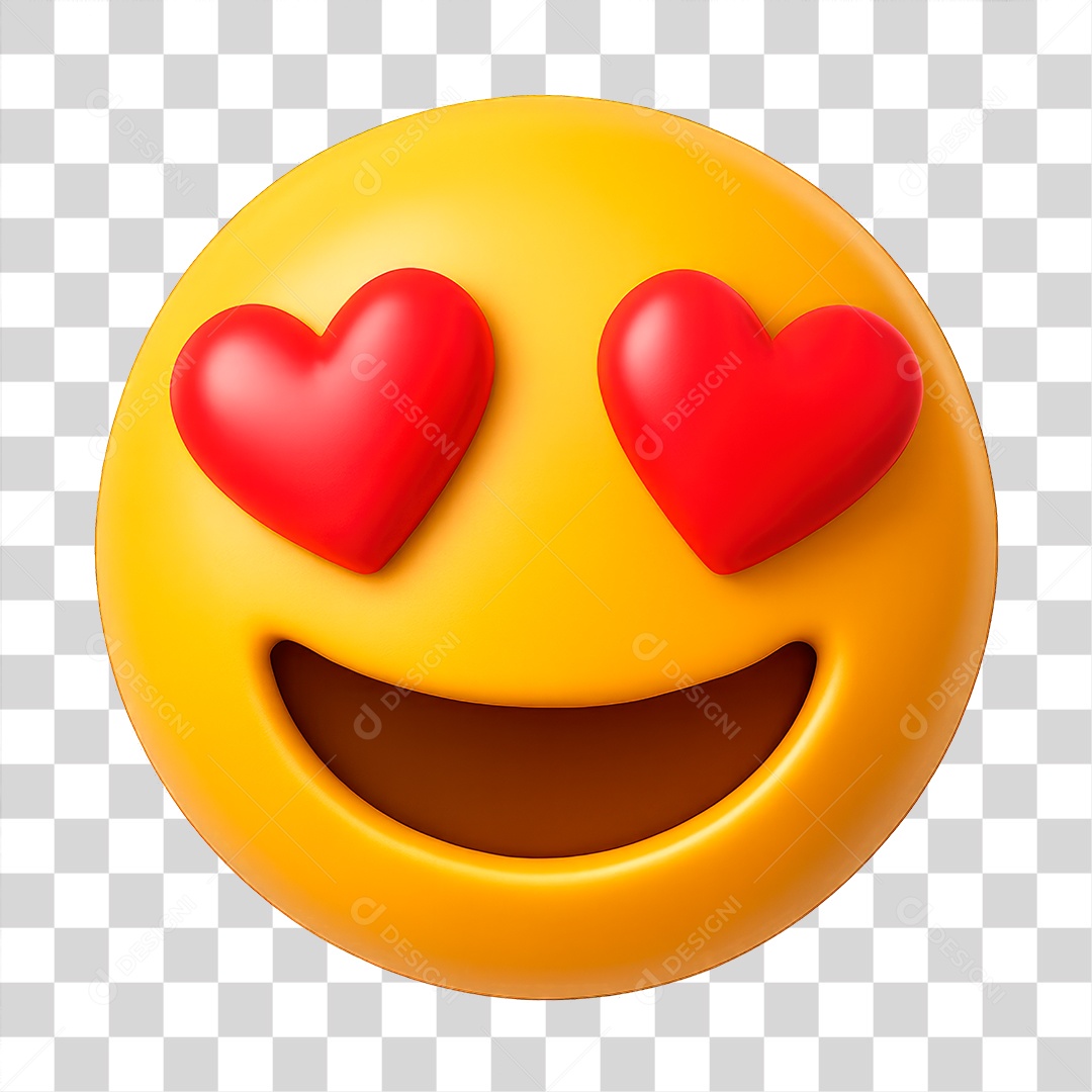 Emoji de Apaixonado PNG Transparente