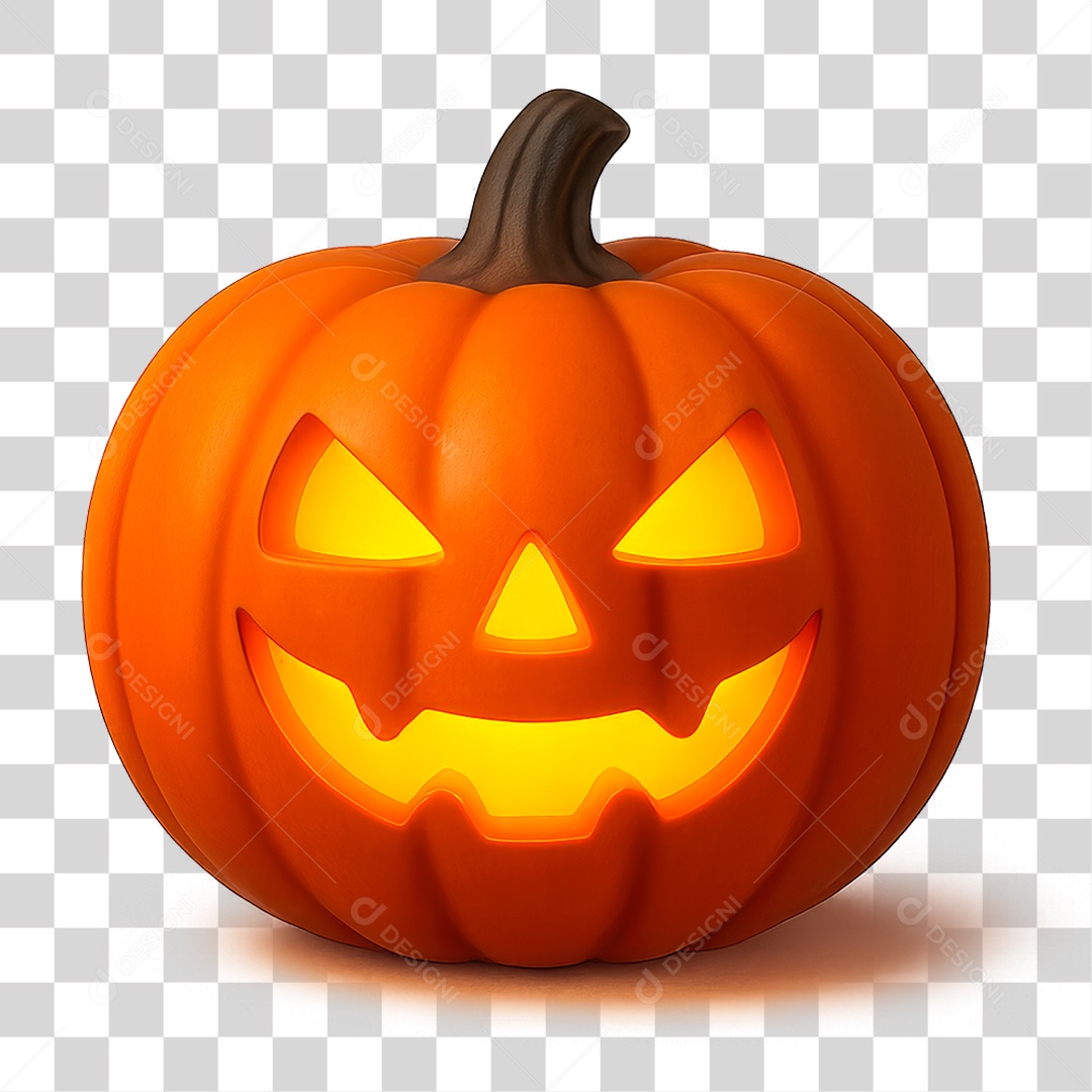 Abobora de Halloween PNG Transparente