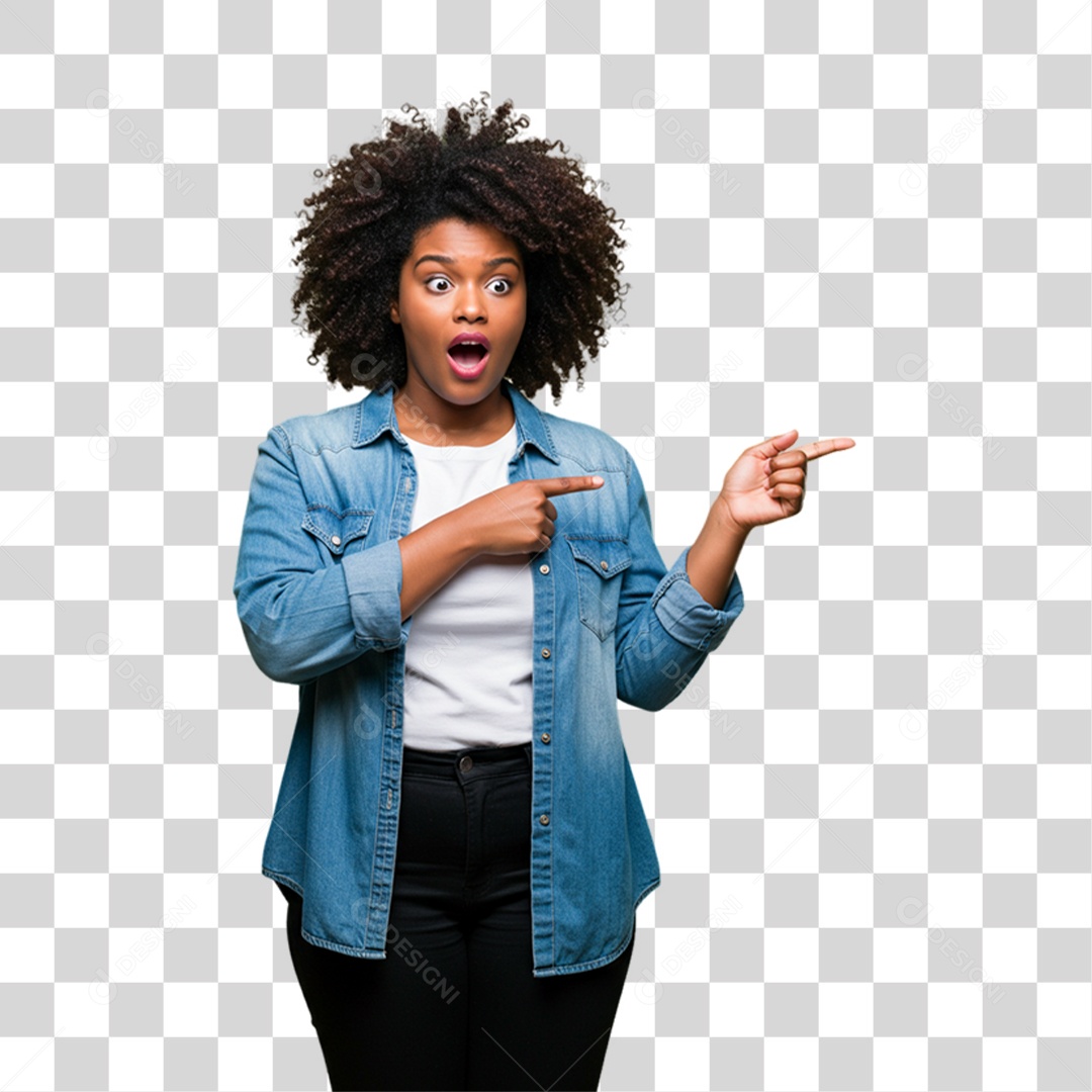 Mulher com Reações Pessoas PNG Transparente