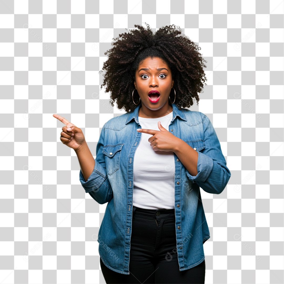 Mulher com Reações Pessoas PNG Transparente