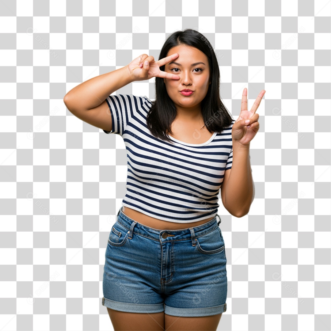 Mulher com Reações Pessoas PNG Transparente