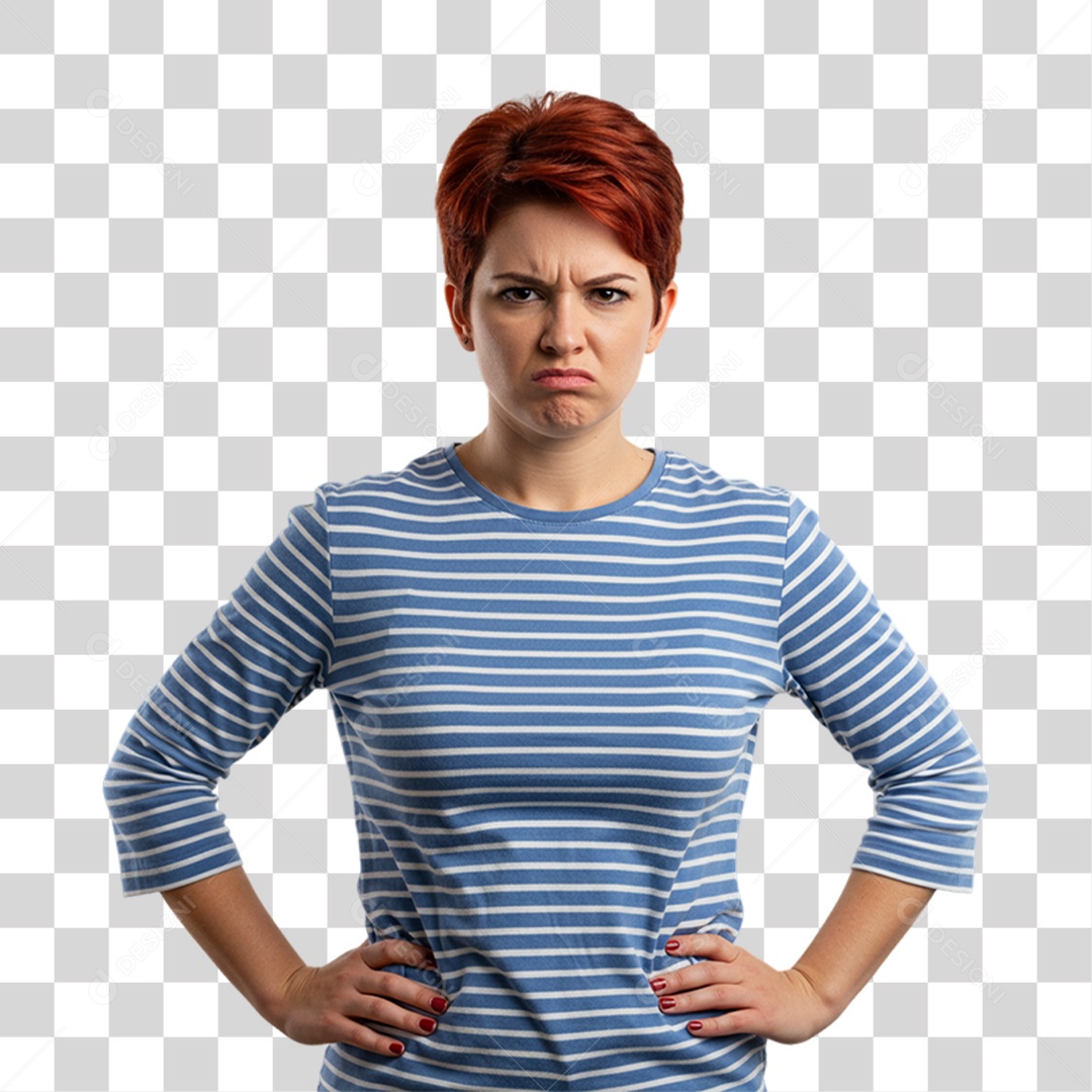 Mulher com Reações Pessoas PNG Transparente