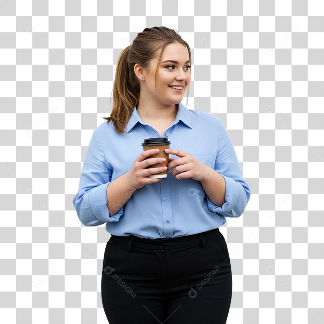 Mulher com Reações Pessoas PNG Transparente