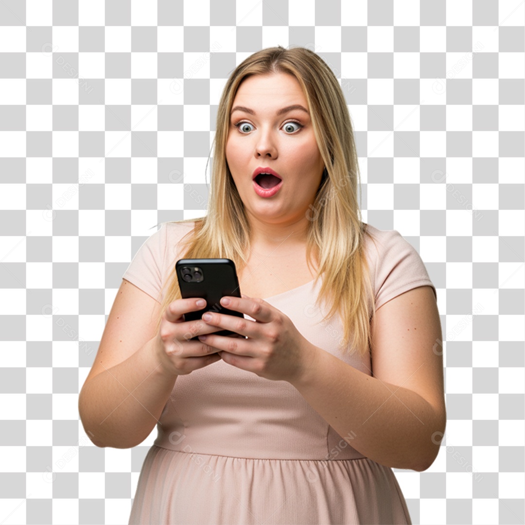 Mulher com Reações Pessoas PNG Transparente