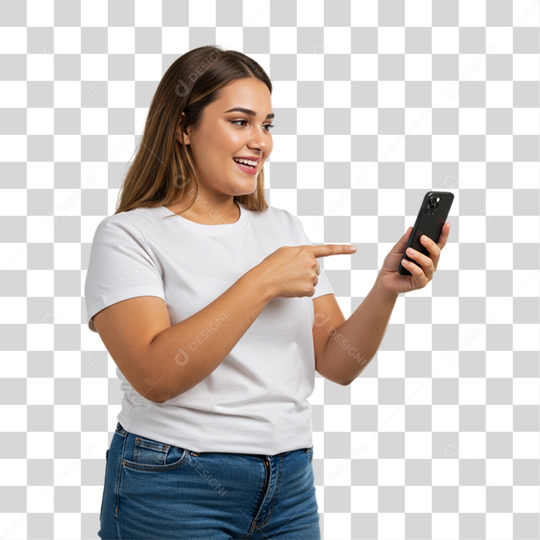 Mulher com Reações Pessoas PNG Transparente