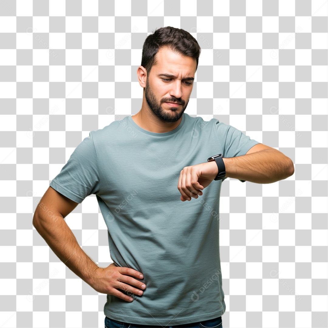 Homem com Reações Pessoas PNG Transparente