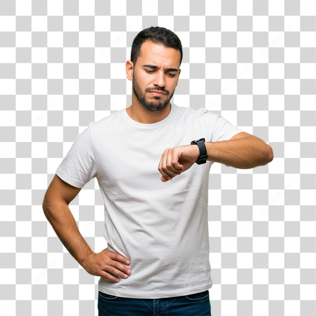 Homem com Reações Pessoas PNG Transparente