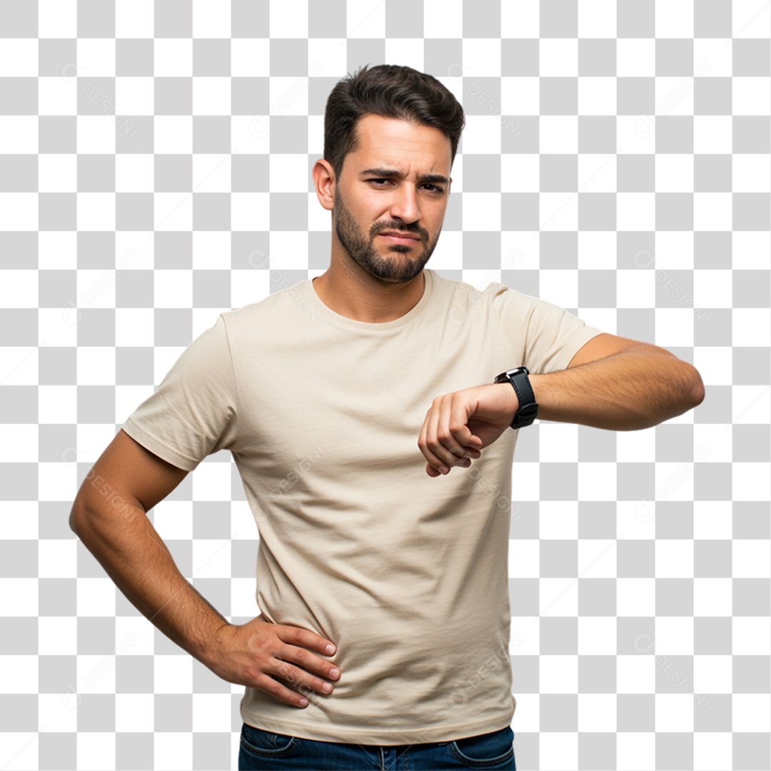 Homem com Reações Pessoas PNG Transparente