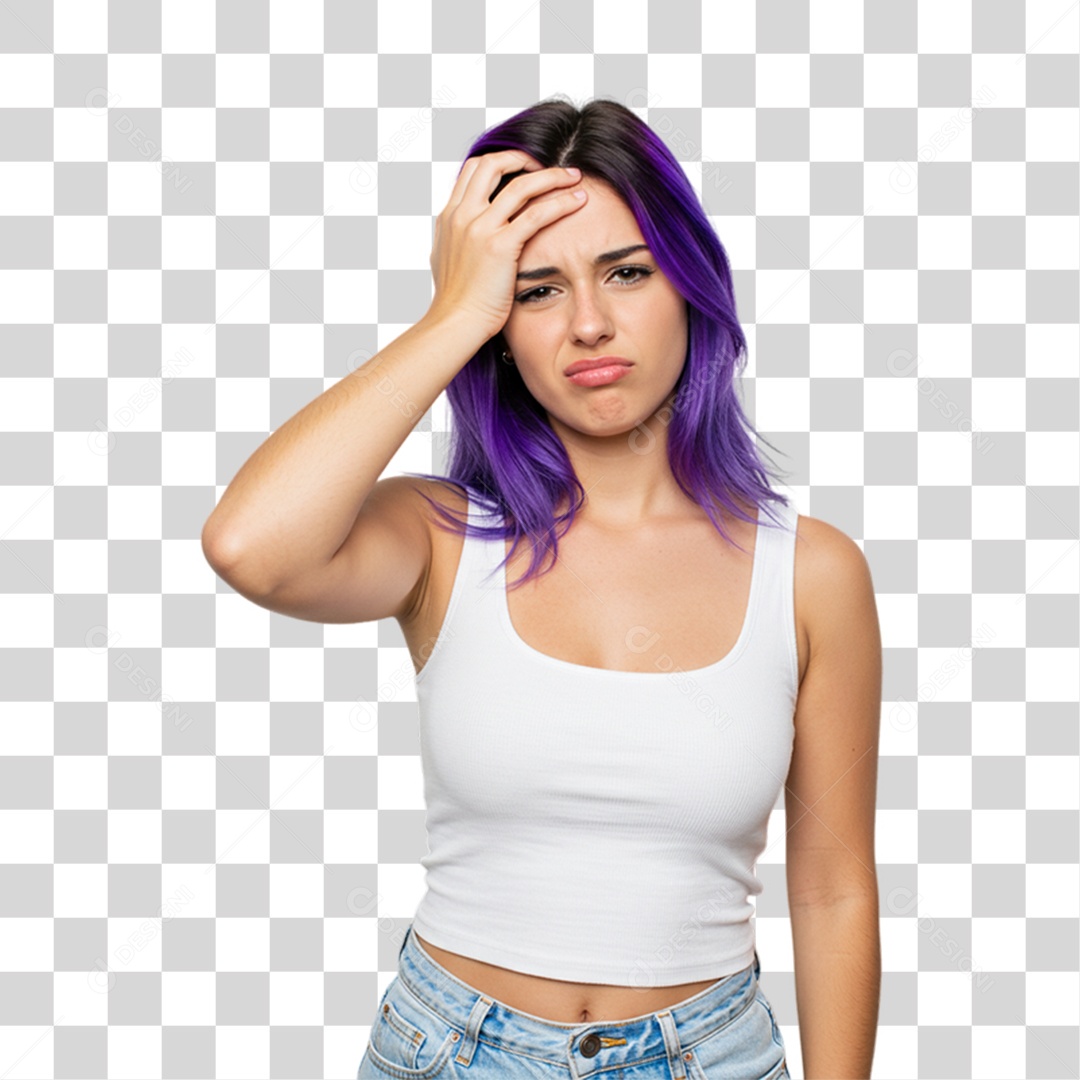 Mulher com Reações Pessoas PNG Transparente