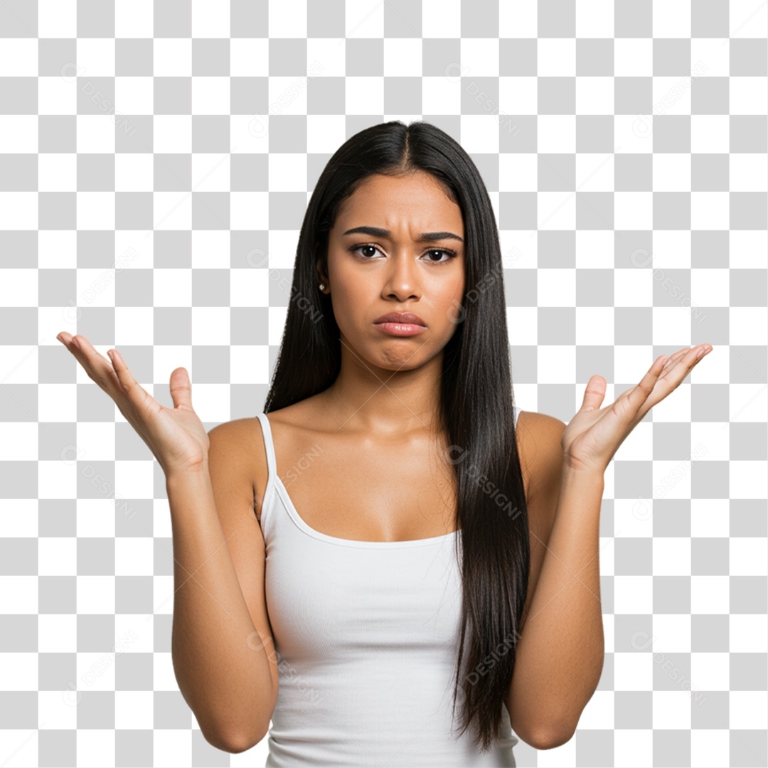 Mulher com Reações Pessoas PNG Transparente