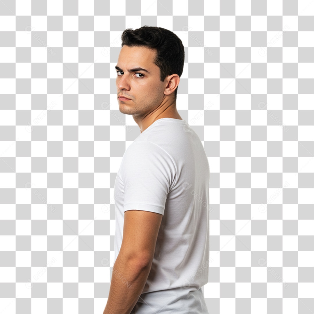 Homem com Reações Pessoas PNG Transparente