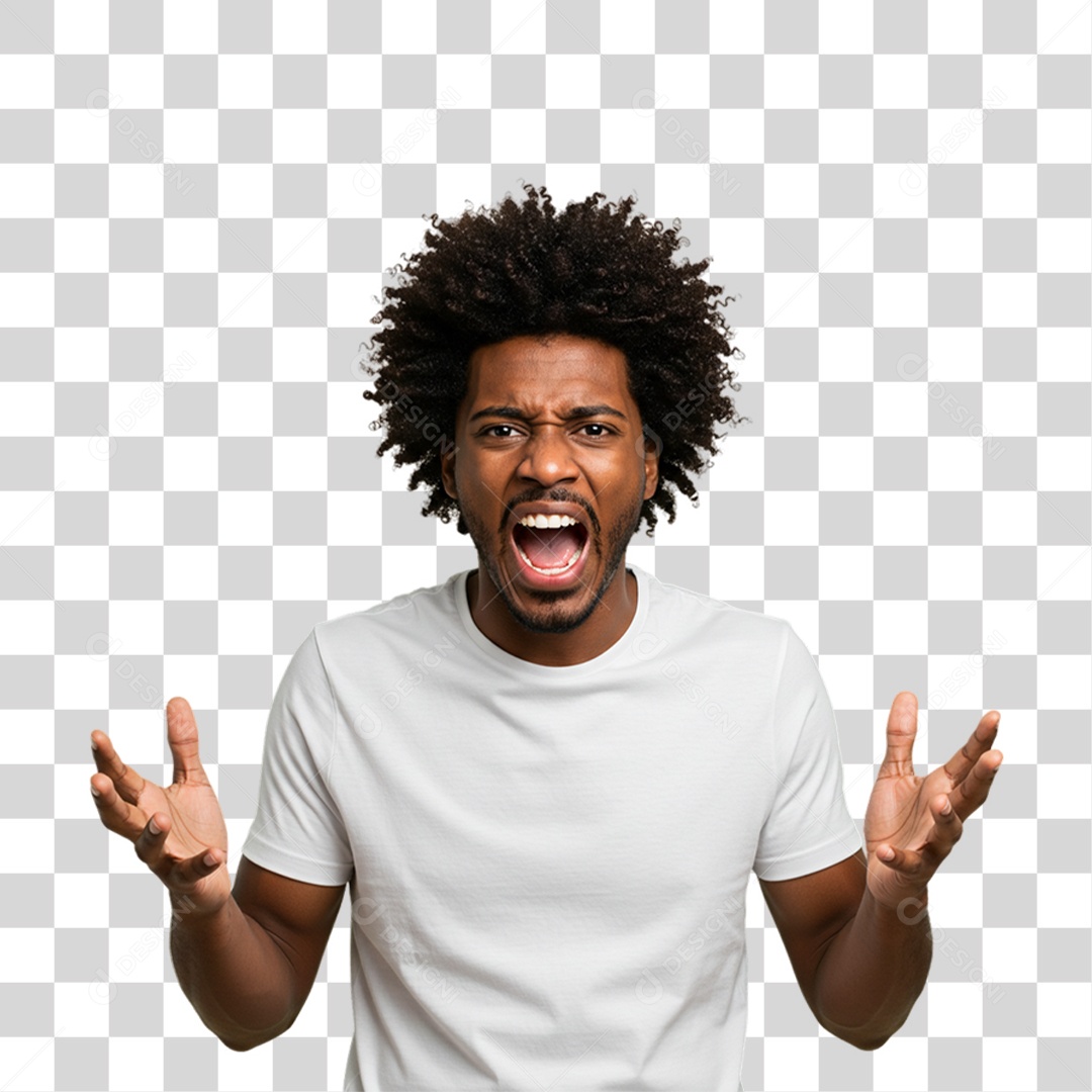 Homem com Reações Pessoas PNG Transparente