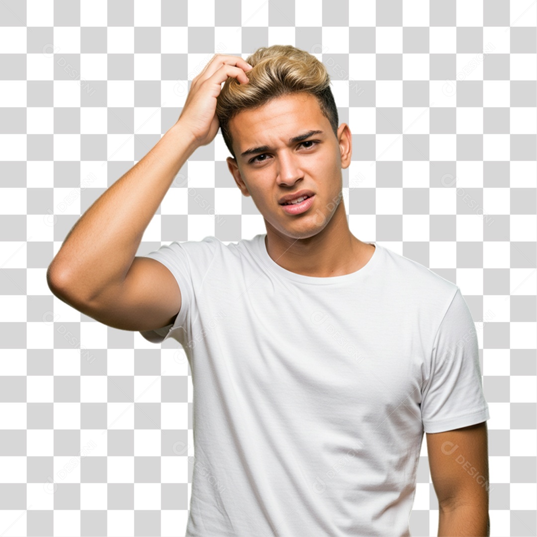 Homem com Reações Pessoas PNG Transparente