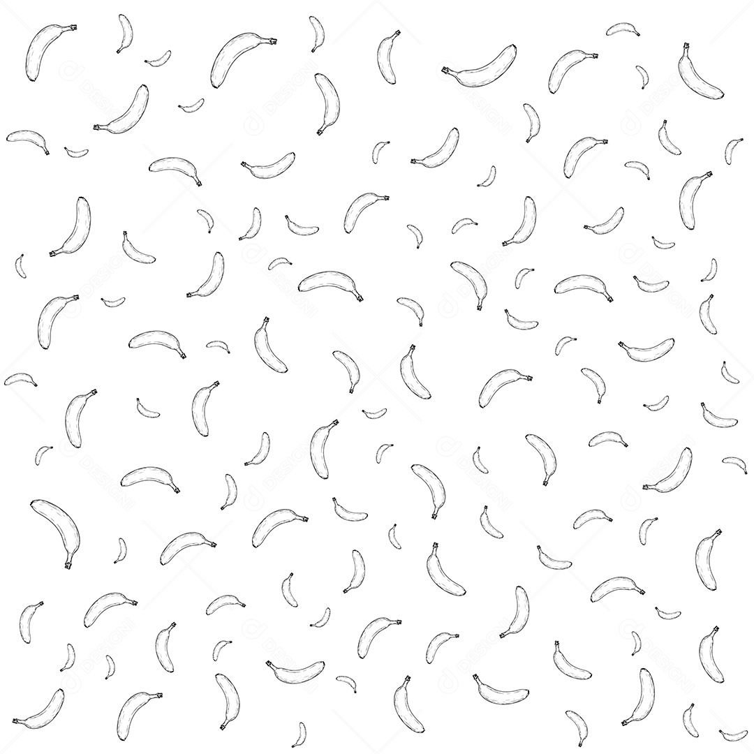 Fundo de Banana Ilustração Vetor EPS