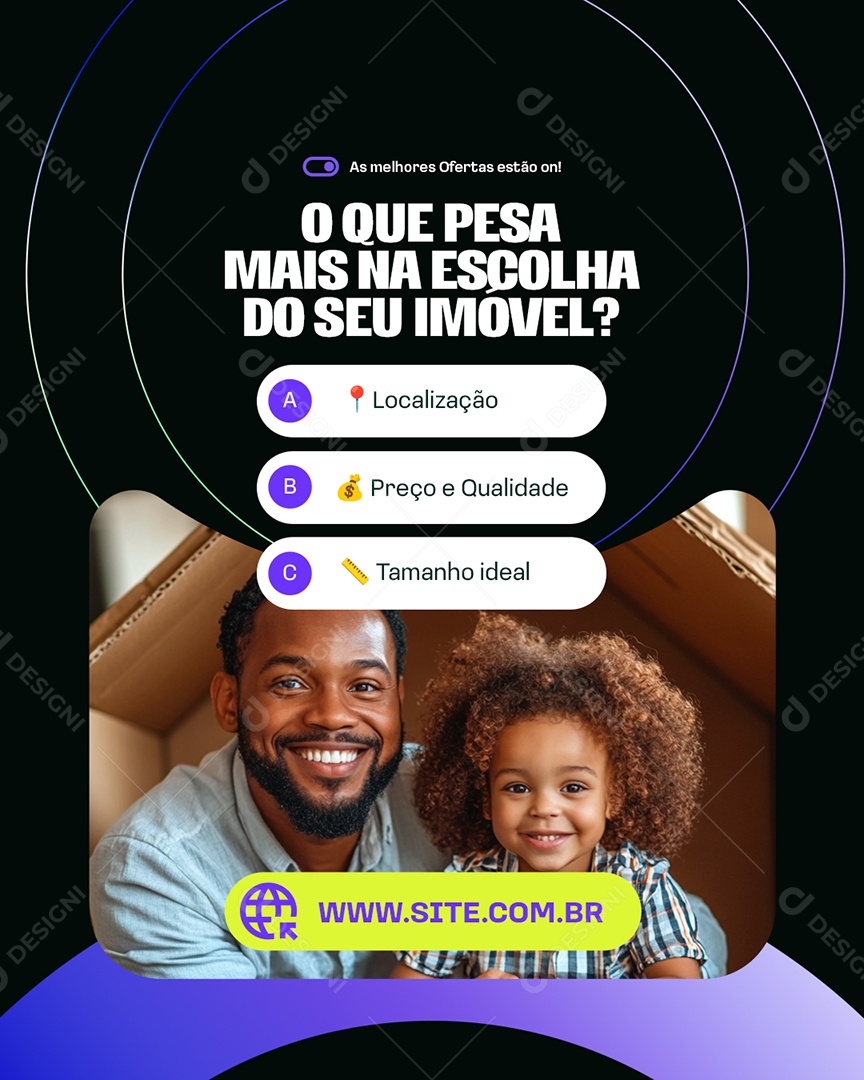 Social Media Imobiliária O Que Pesa Mais na Escolha do Seu Imóvel PSD Editável