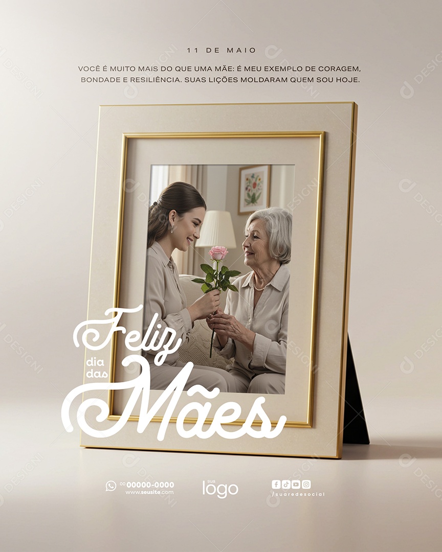 Feliz Dia das Mães 11 de Maio Social Media PSD Editável