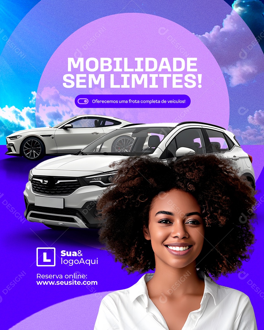 Locação Mobilidade Sem Limites Social Media PSD Editável