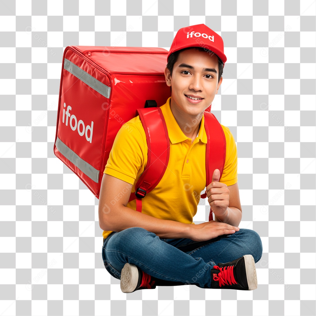 Entregador PNG Transparente