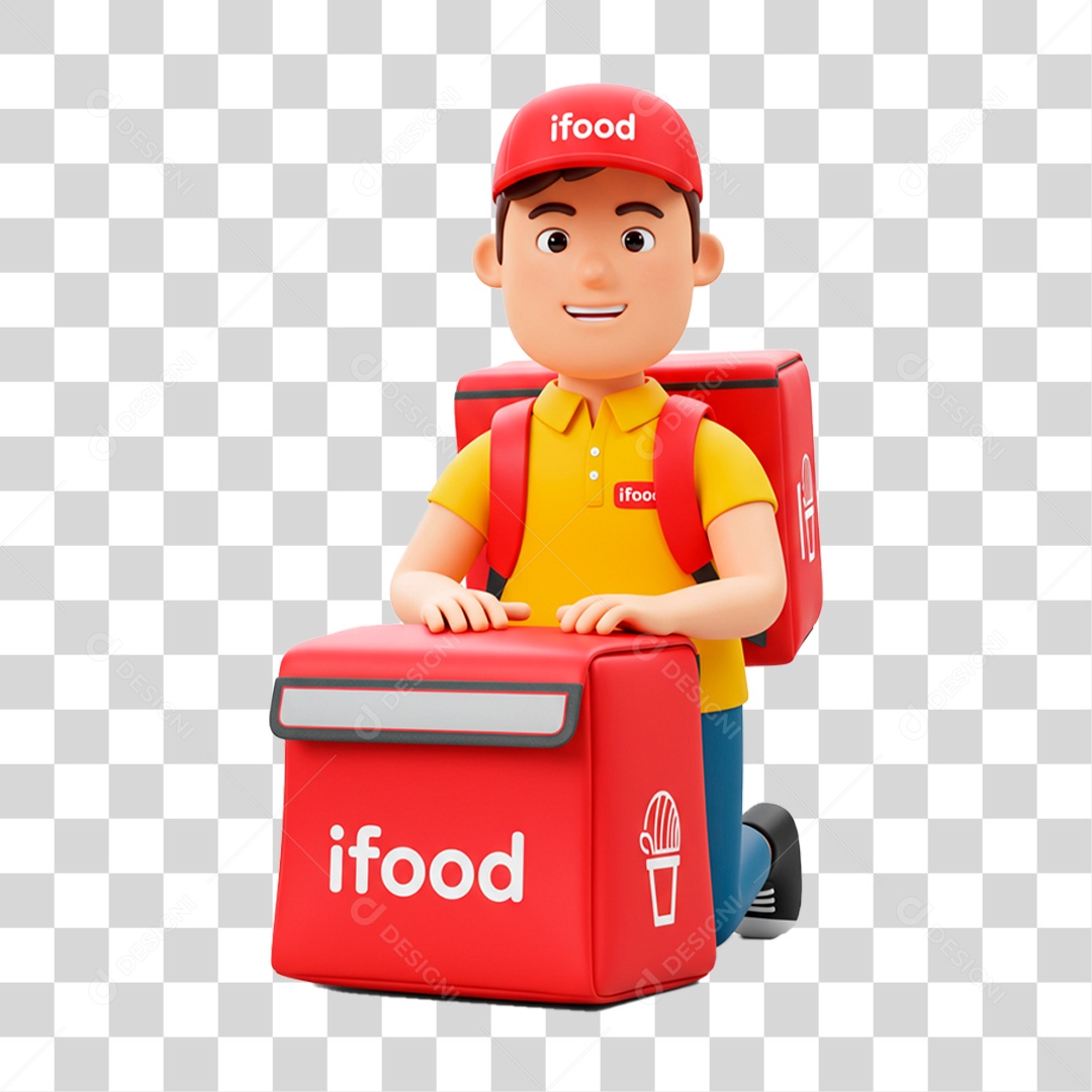 Entregador PNG Transparente
