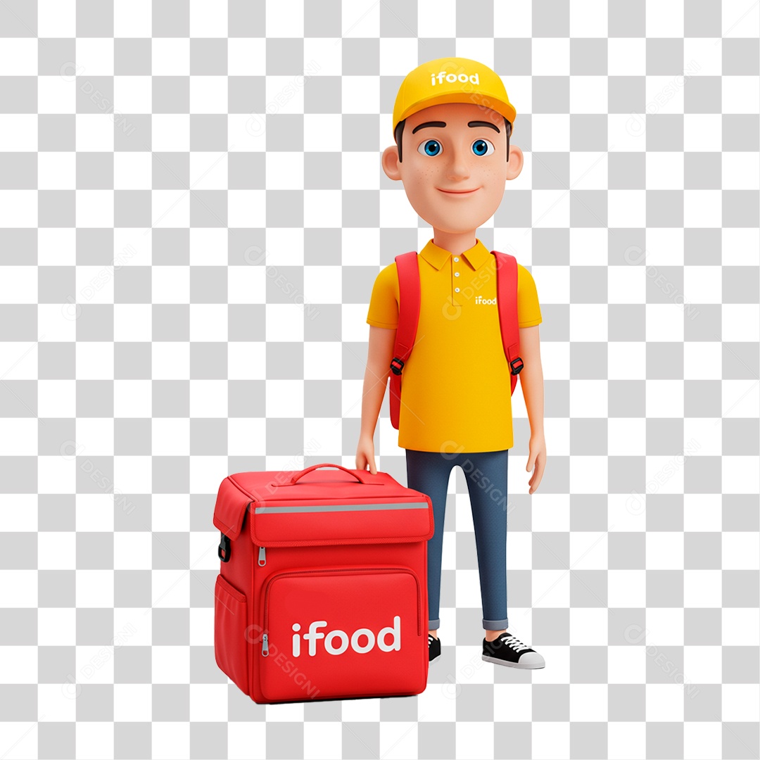 Entregador PNG Transparente