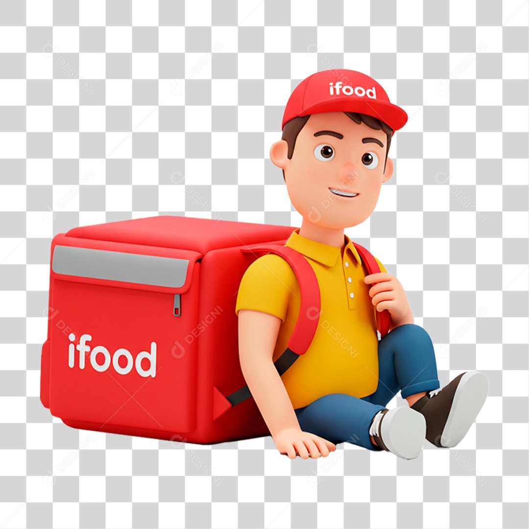 Entregador PNG Transparente