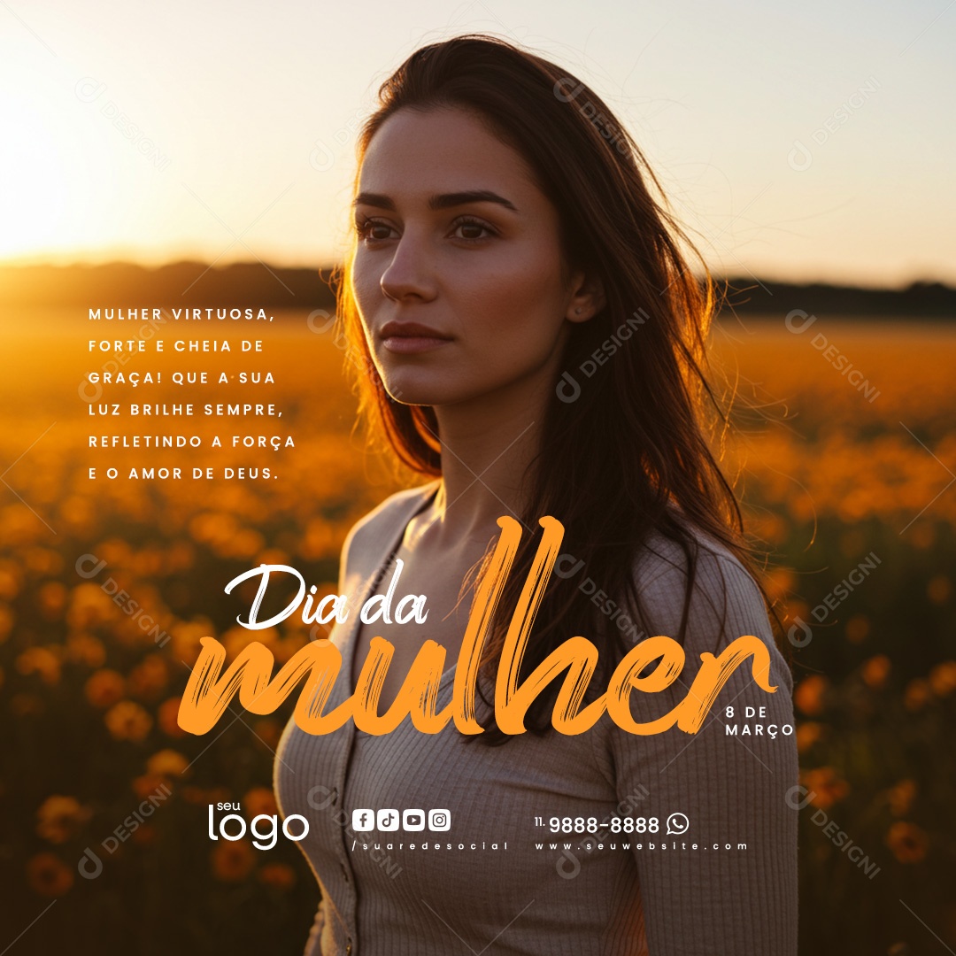 Dia Da Mulheres Social Media PSD Editável