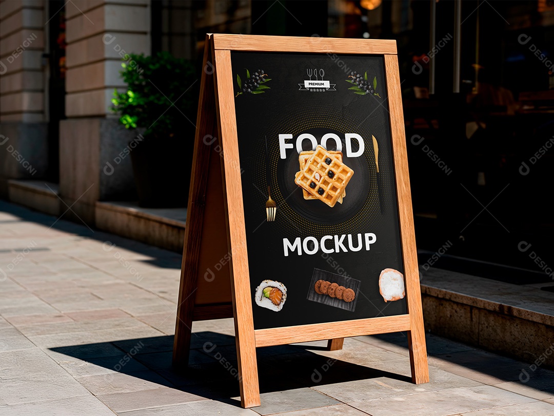 Menu Mockup PSD Editável