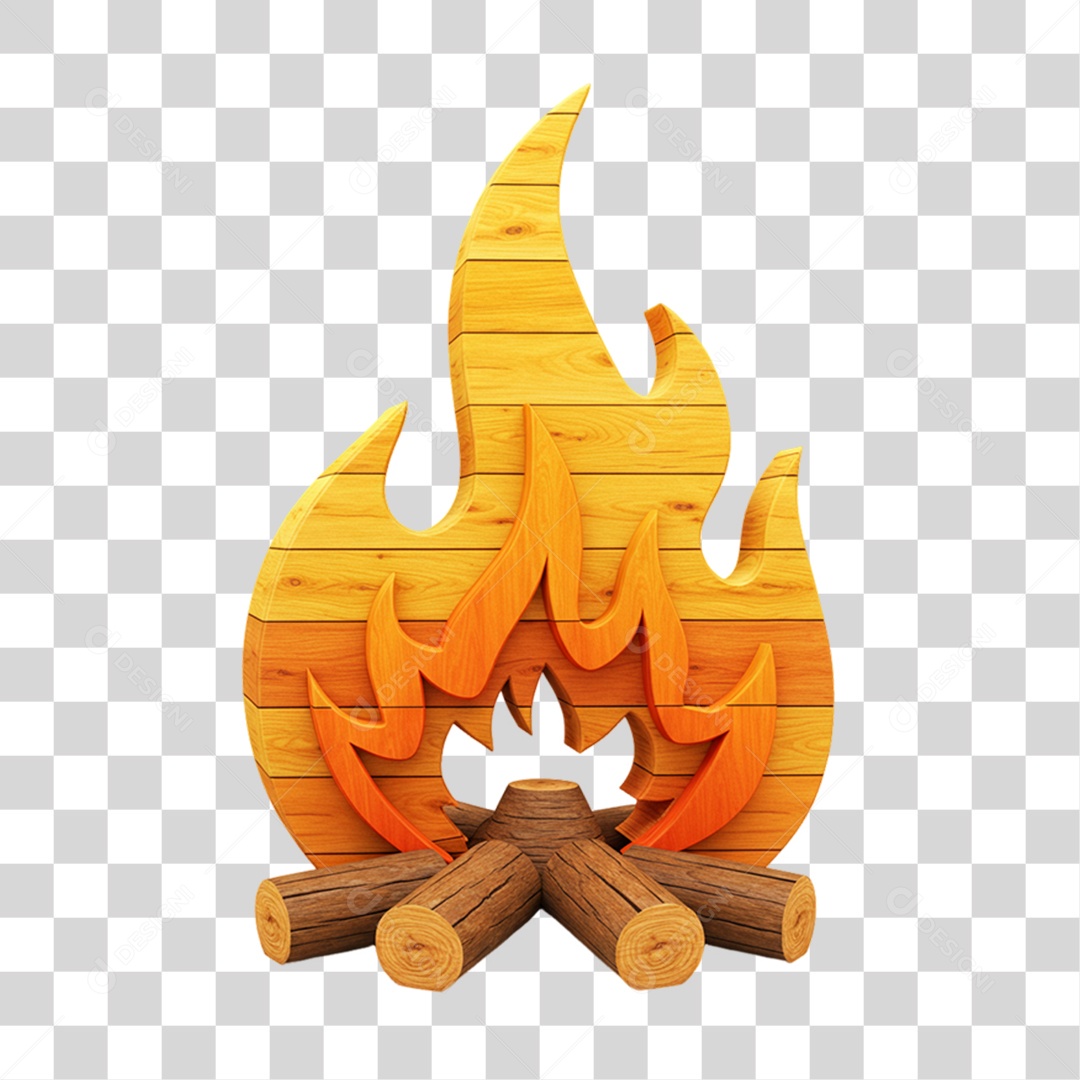 Fogueira Festa Junina PNG Transparente