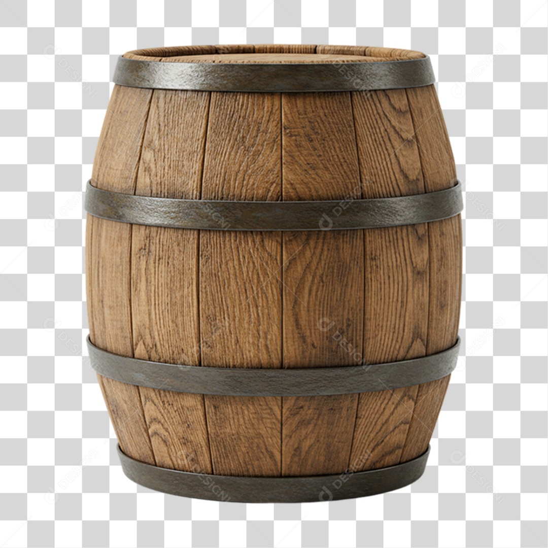 Barril Enfeite de Festa Junina PNG Transparente