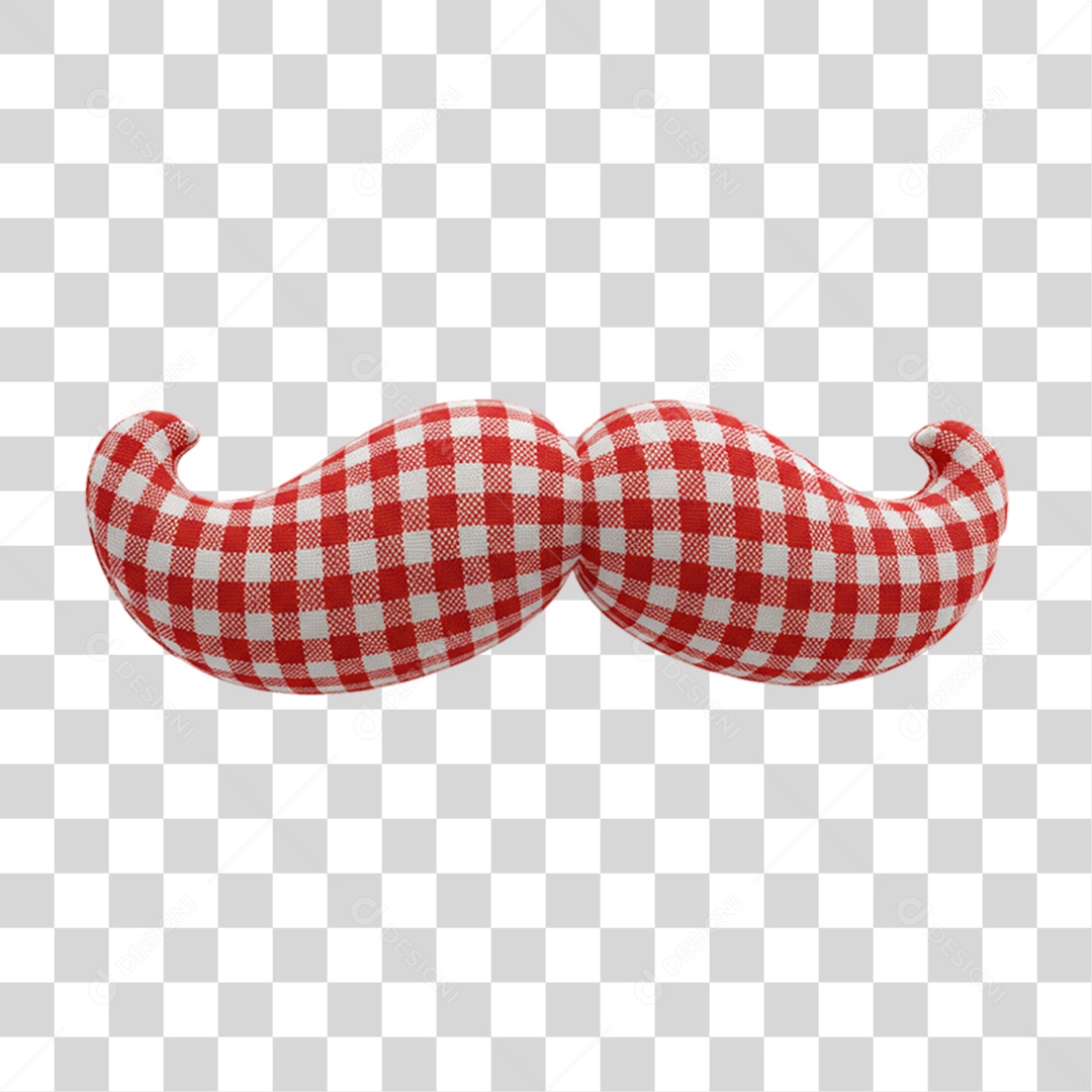 Bigode Enfeite de Festa Junina PNG Transparente