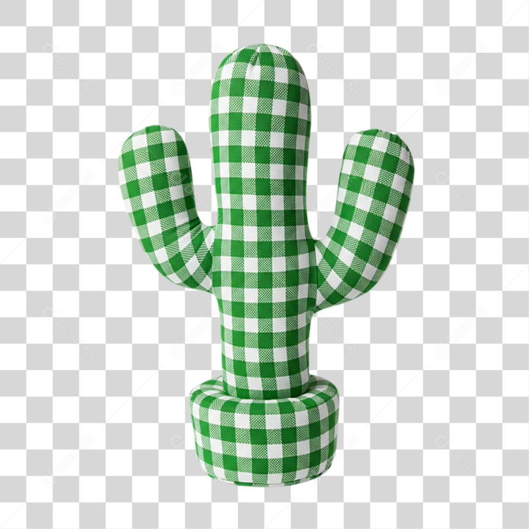 Cacto Enfeite de Festa Junina PNG Transparente