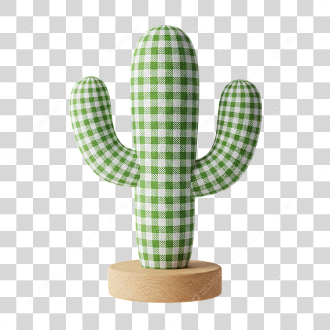 Cacto Enfeite de Festa Junina PNG Transparente