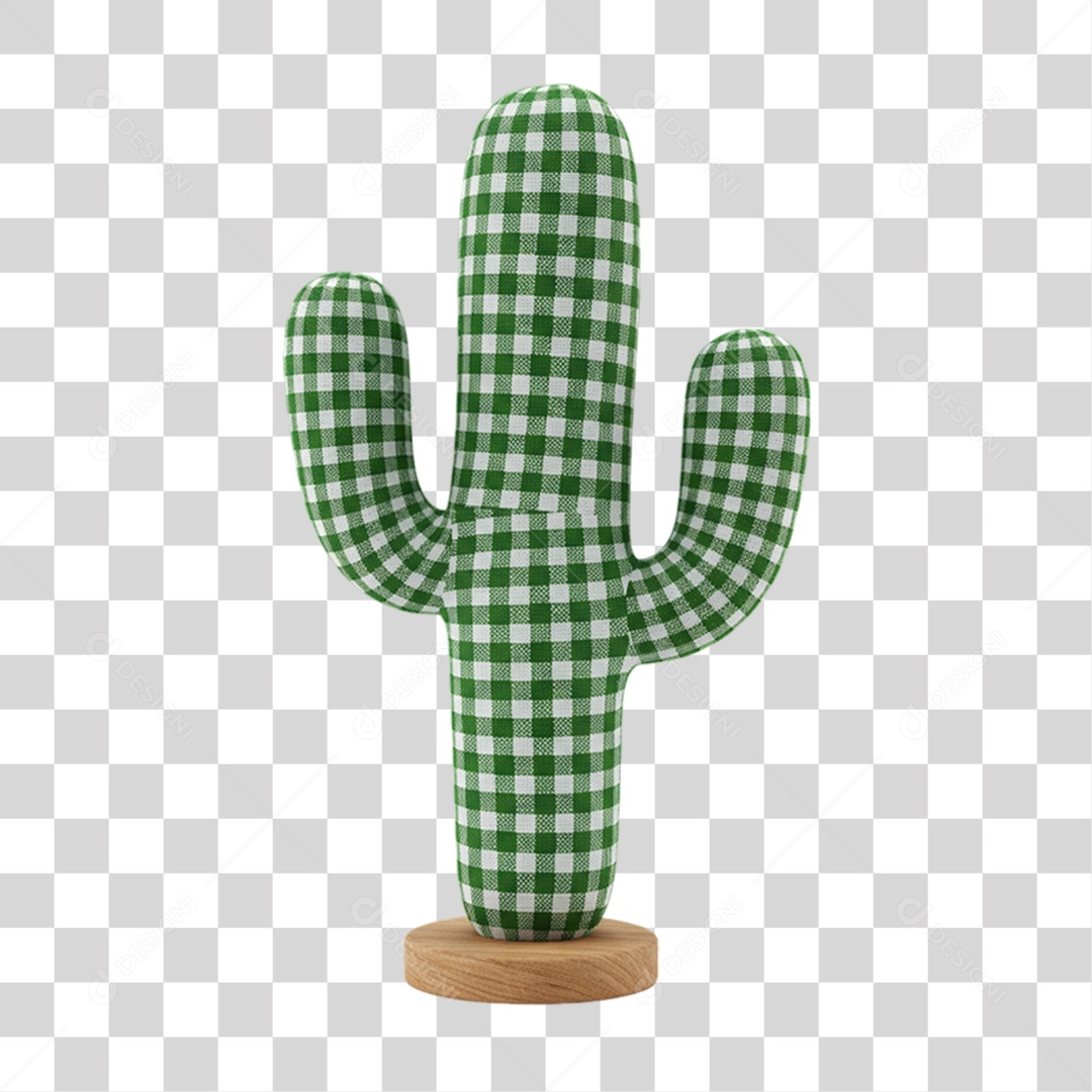 Cacto Enfeite de Festa Junina PNG Transparente