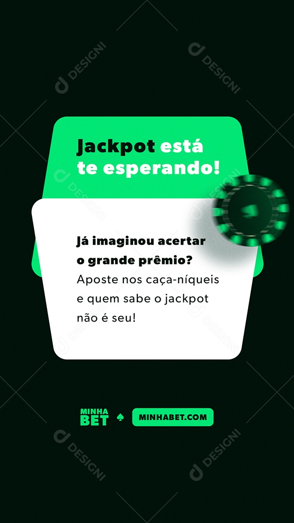 Cassino Jackpot Está Te Esperando Social Media PSD Editável