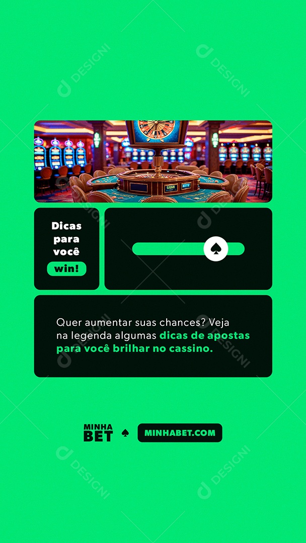 Story Cassino Dicas Para Você Social Media PSD Editável