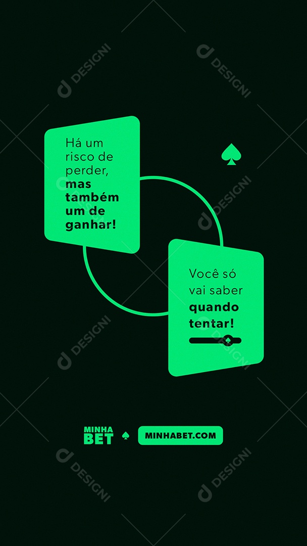 Story Cassino Você Vai Saber Quando Tentar Social Media PSD Editável