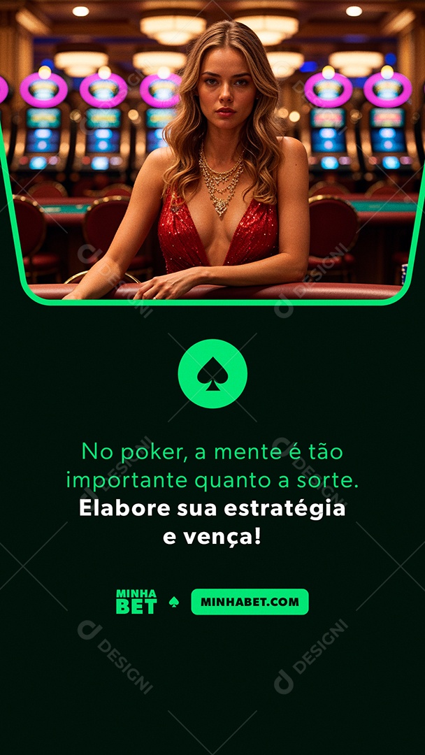 Cassino No Poker A Mente é Tão Importante Quanto a Sorte Social Media PSD Editável