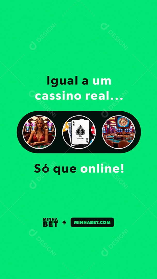 Story Iguala Um Cassino Real Social Media PSD Editável