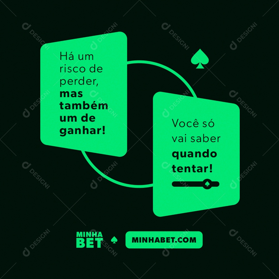 Cassino Você Só Vai Saber Quando Tentar Social Media PSD Editável