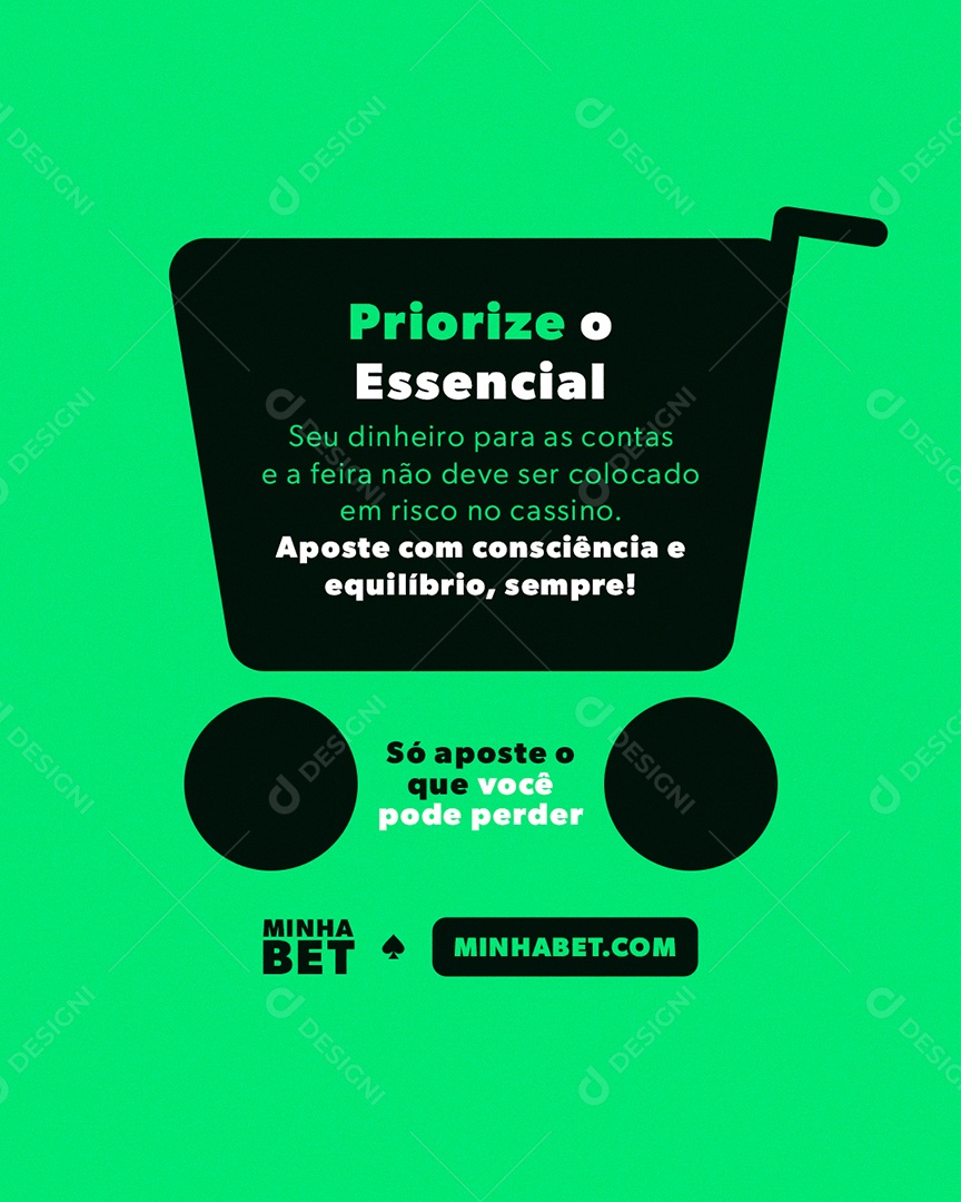 Cassino Priorize O Essencial Social Media PSD Editável