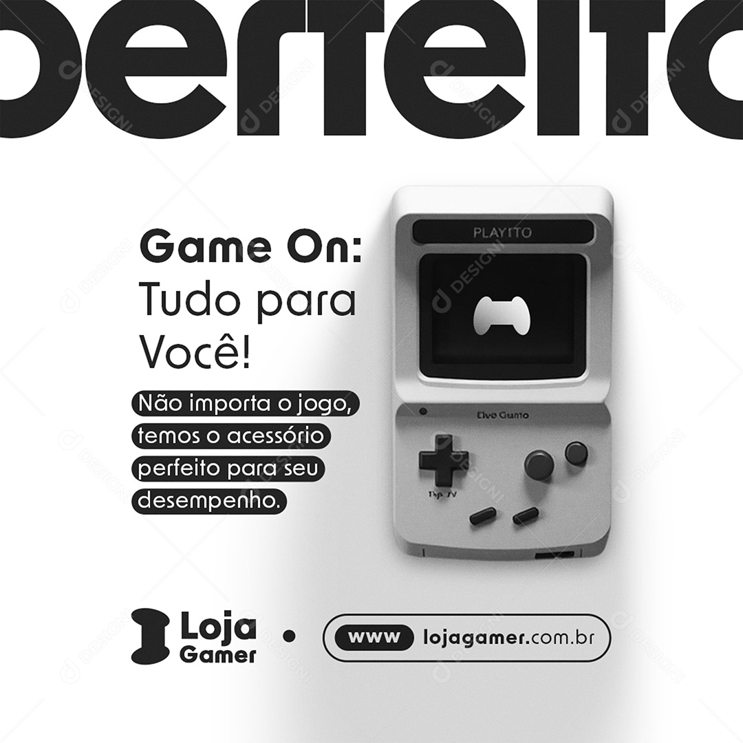 Loja Gamer Tudo Para Você Social Media PSD Editável