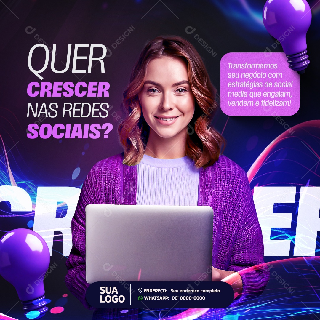 Designer Gráfico Social Media PSD Editável