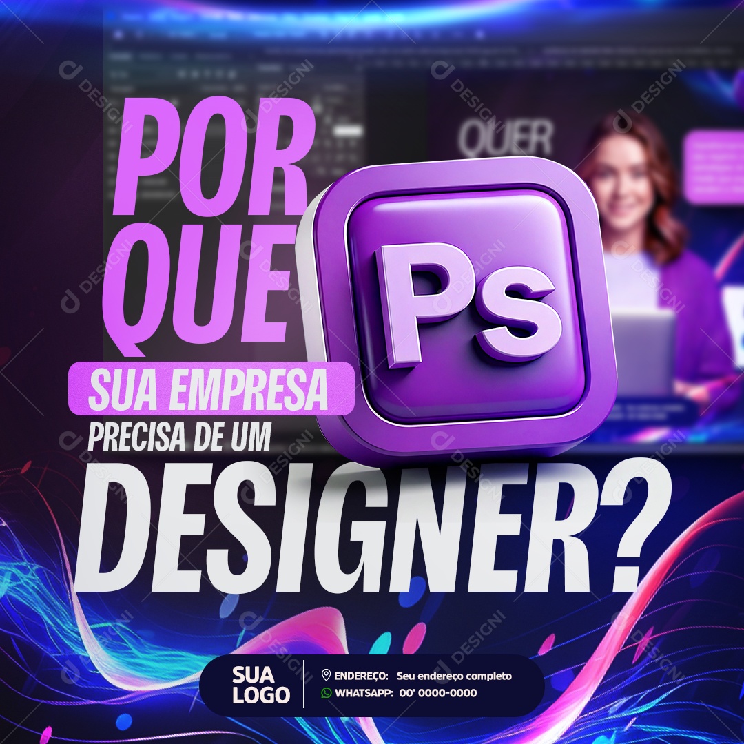 Designer Gráfico Social Media PSD Editável